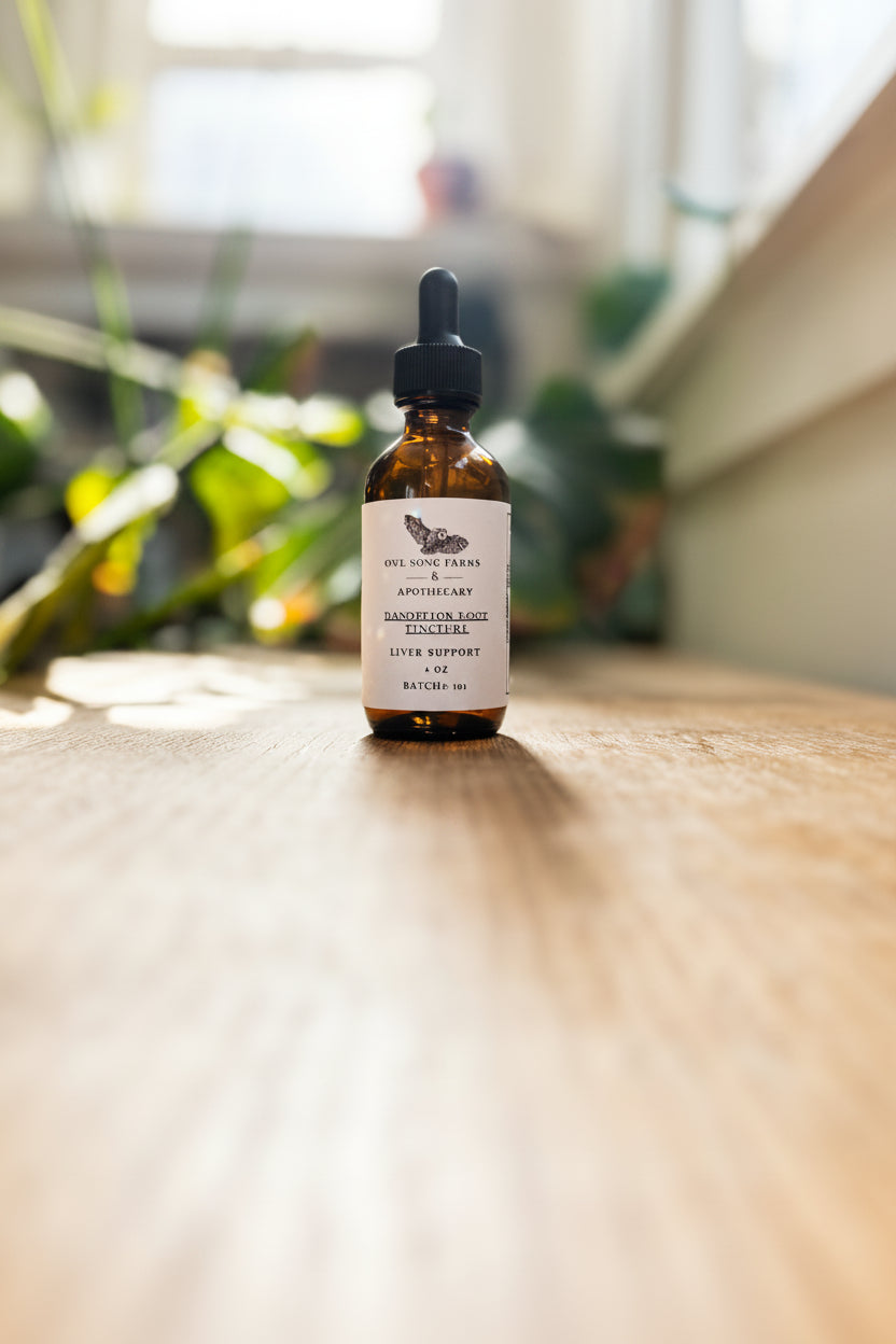 Dandelion Root Tincture - Liver + Digestive Support + Cancer Prevention