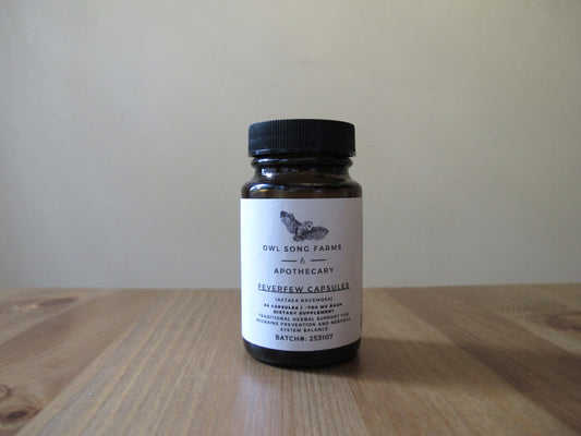 Migraine Prevention Support -Feverfew Capsules – 700 mg (30 Count)